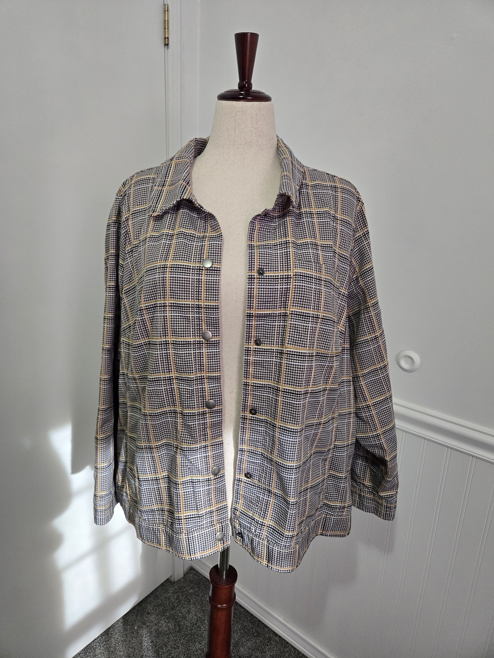 CJ Banks Plaid Jacket